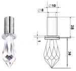 Хрустальный рассеиватель (фитинг) Swarovski SK 010600, SK 010602 -ХИТ ПРОДАЖ